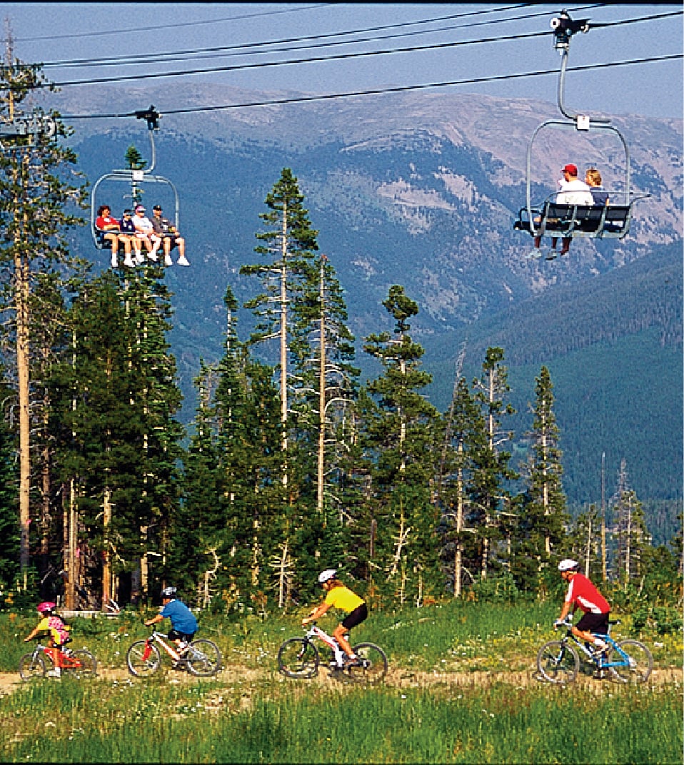 scenic mountain biking